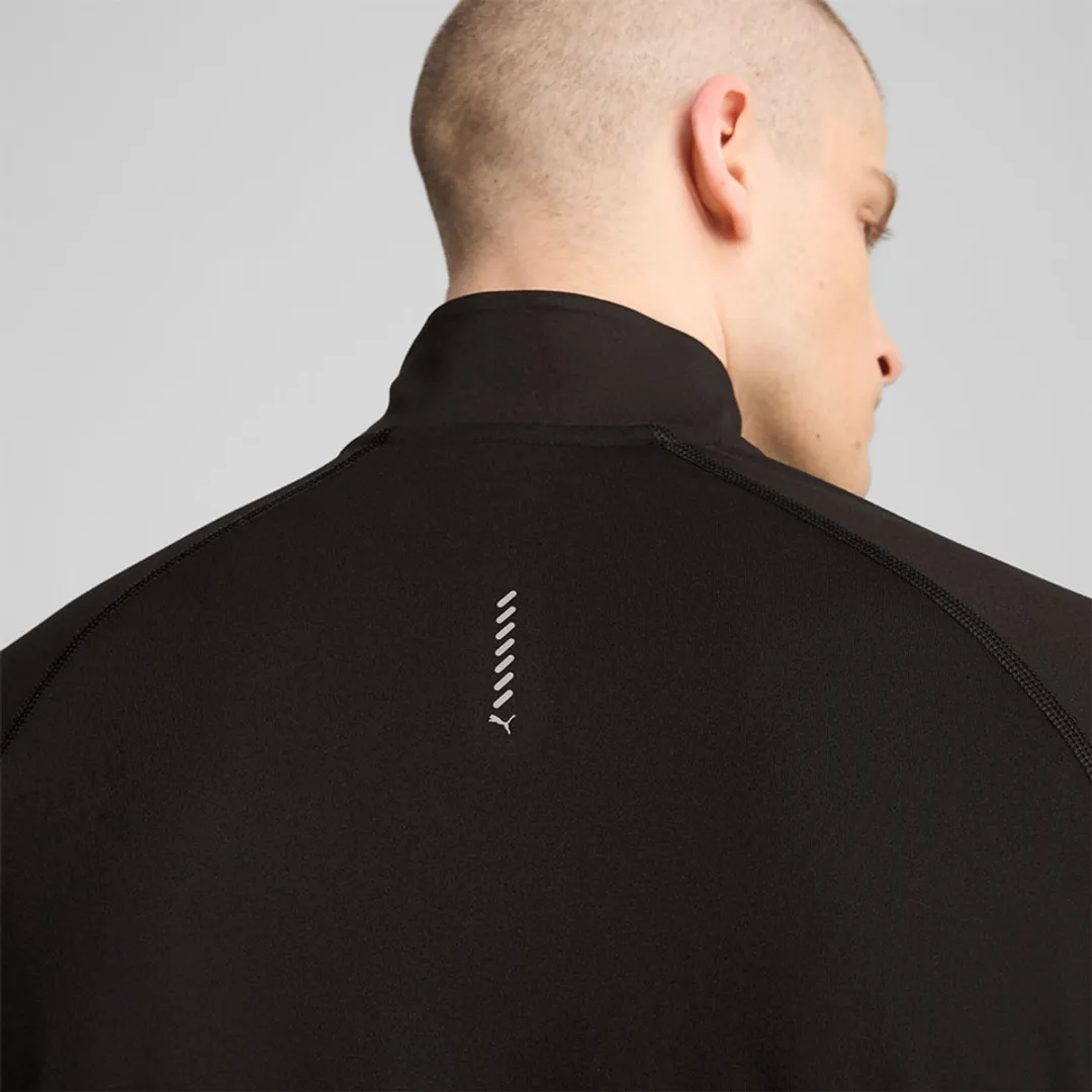 PUMA Shirt Run Velocity Cloudspun 1/4 ZIP - XXL - Puma Black