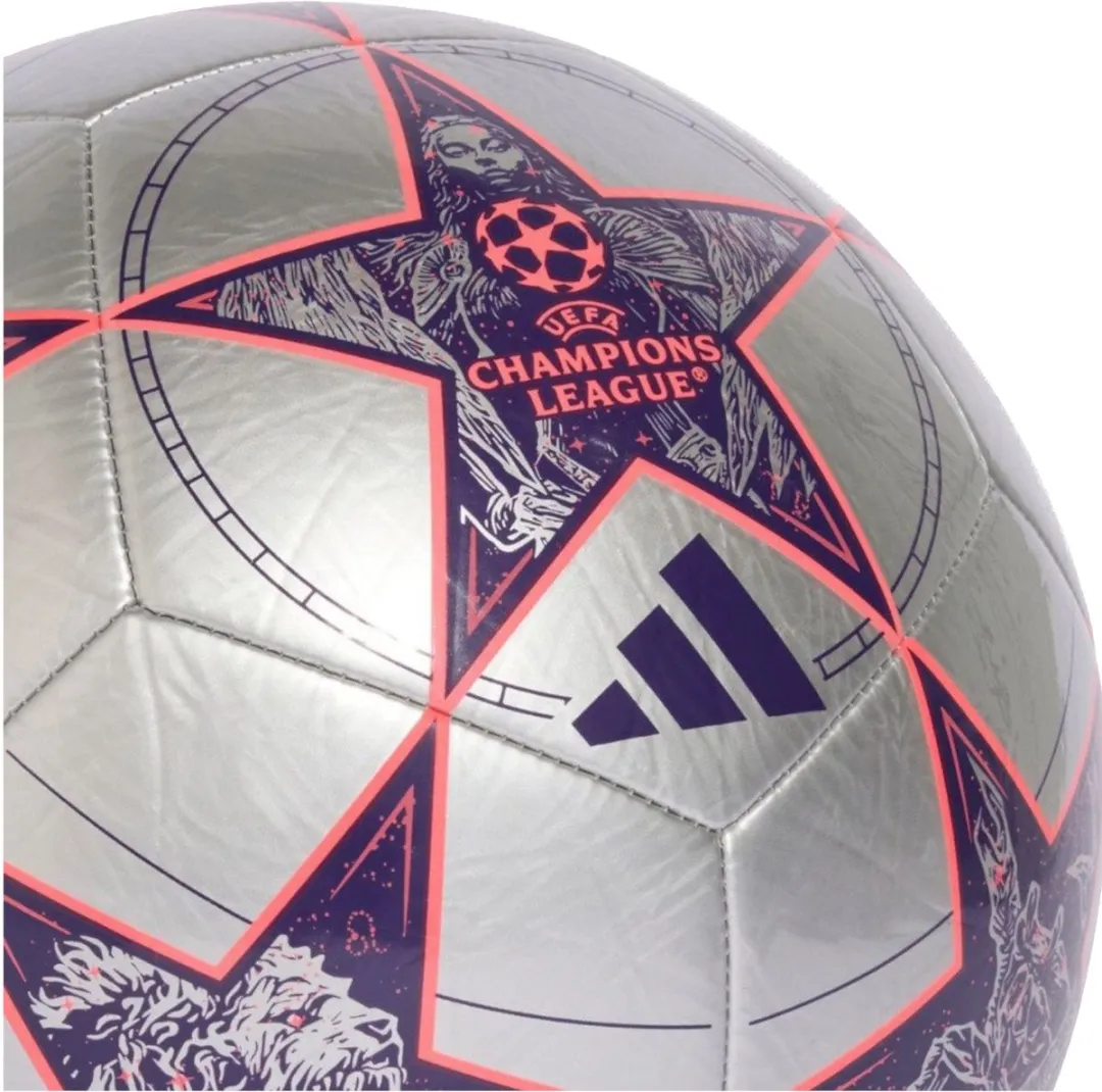 Adidas UCL Club 25/26 Voetbal - Maat 5 - Zilver/Dark Purple
