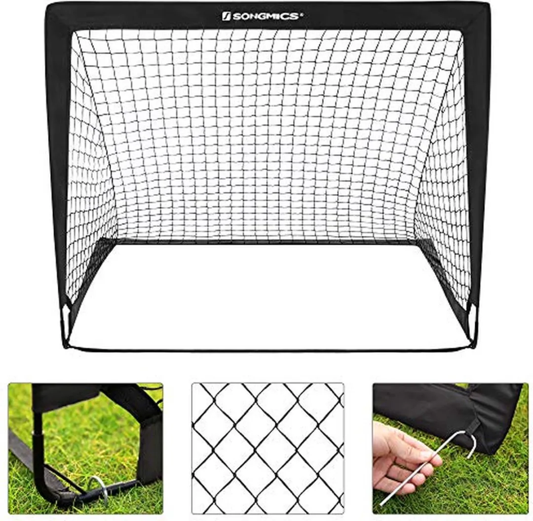 Songmics Voetbaldoelen SZQ122B02 - 2 Stuks - Zwart - afbeelding 6 van 6