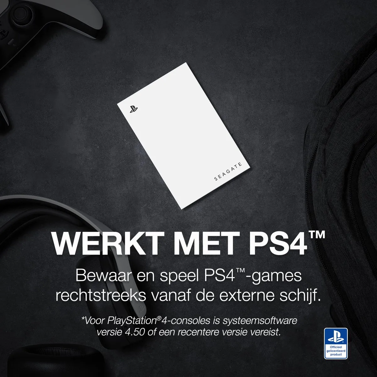 Seagate Game Drive 5TB - PS4/PS5 - Wit