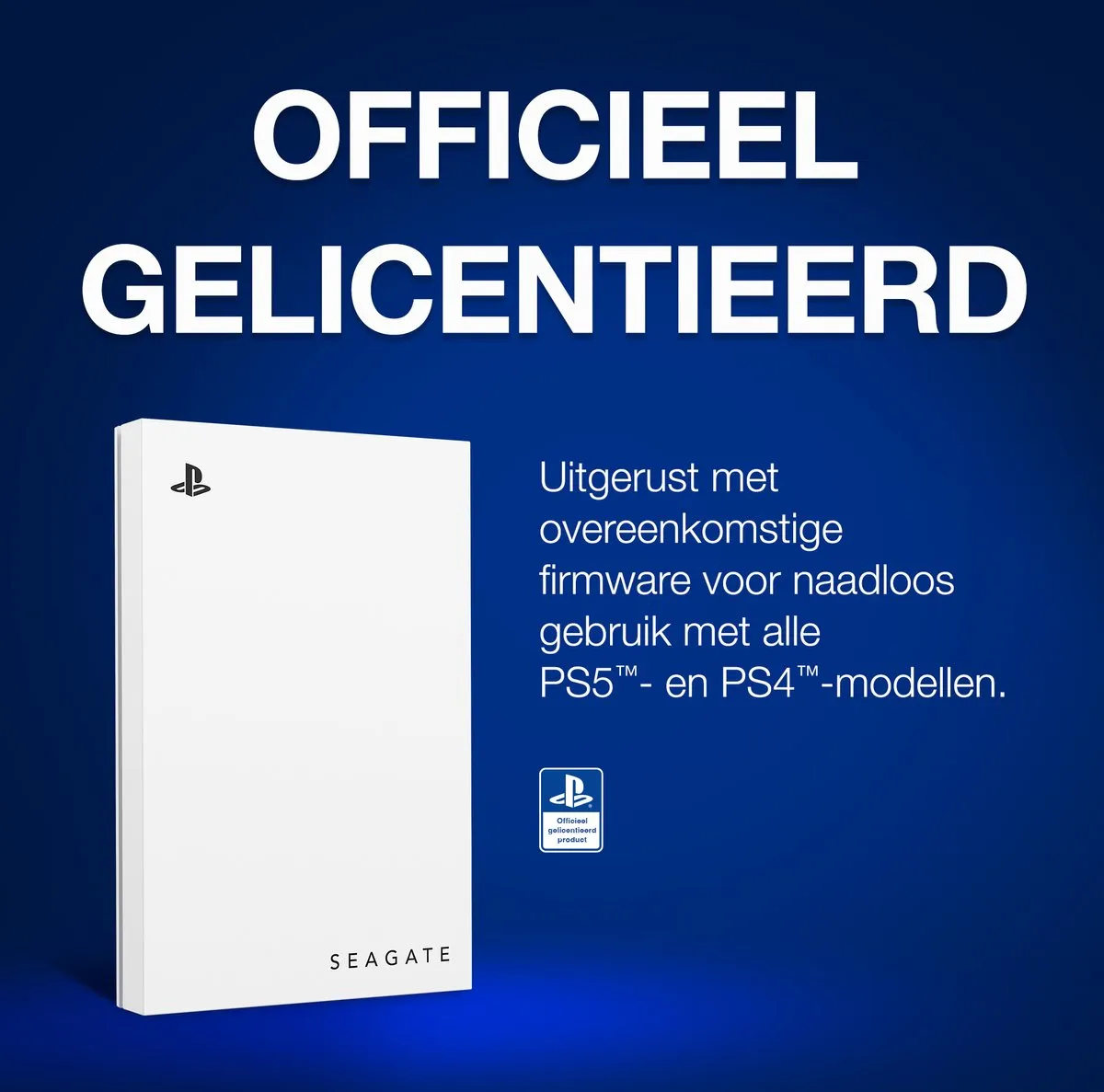 Seagate Game Drive 5TB - PS4/PS5 - Wit