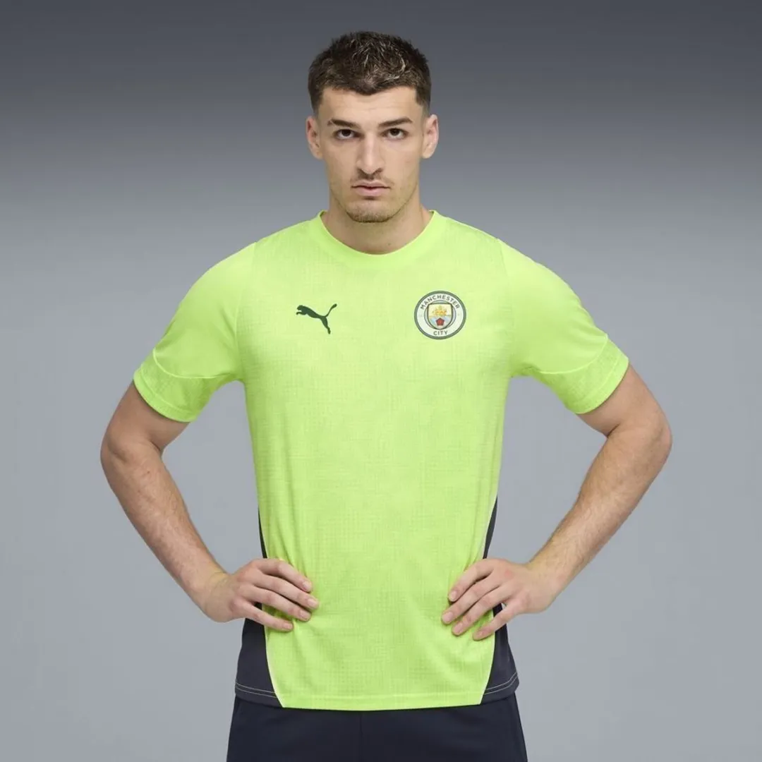 PUMA MCFC Trainingsshirt - Geel - L