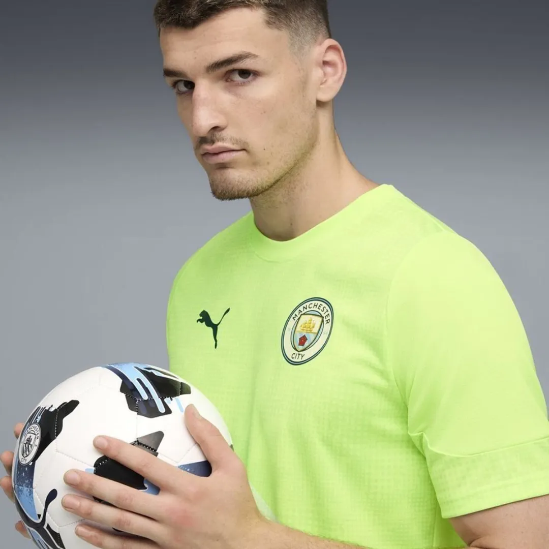 PUMA MCFC Trainingsshirt - Geel - L