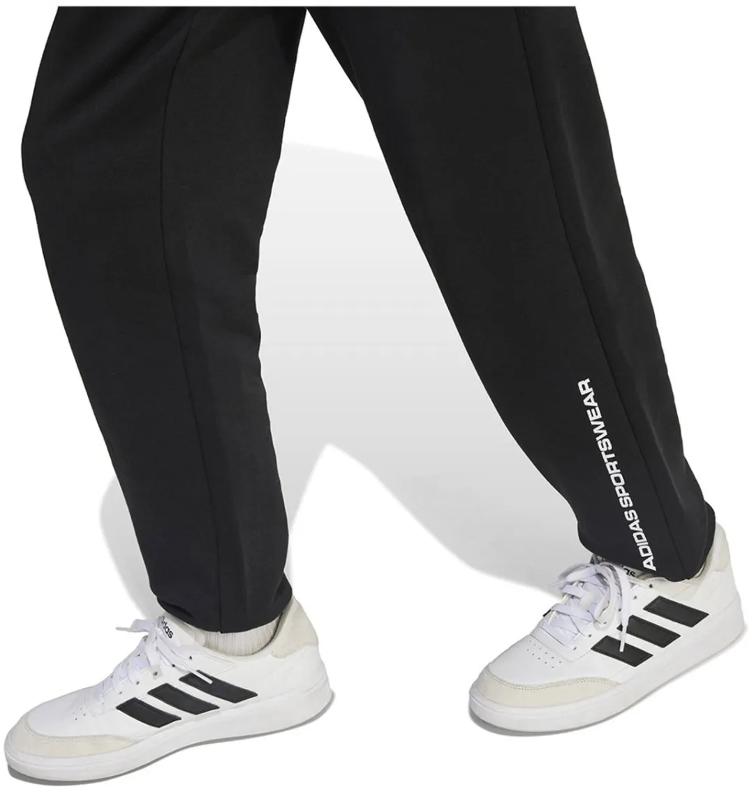 Adidas Slogan Fleece Joggers - Zwart - 7-8 jaar