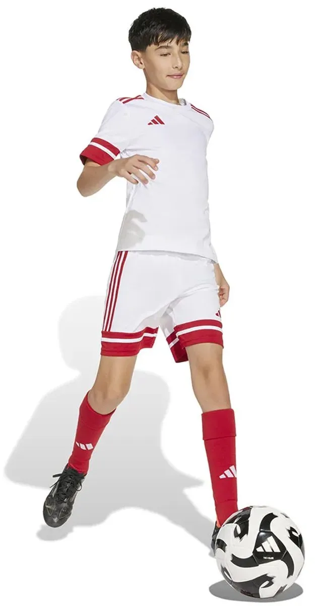 Adidas Squadra 25 Korte Broek 158cm - Wit/Rood