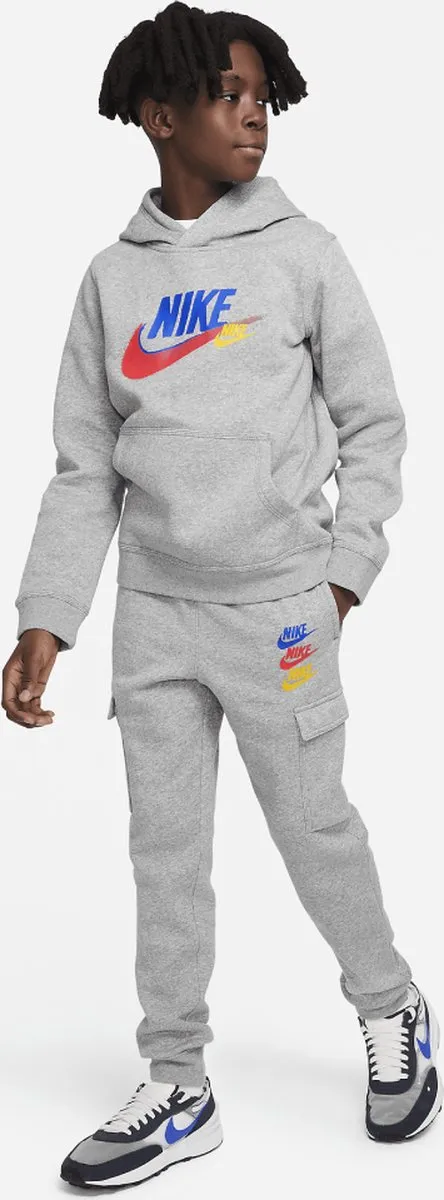 Nike Fleece Cargo Joggingbroek Junior 140 - Antraciet