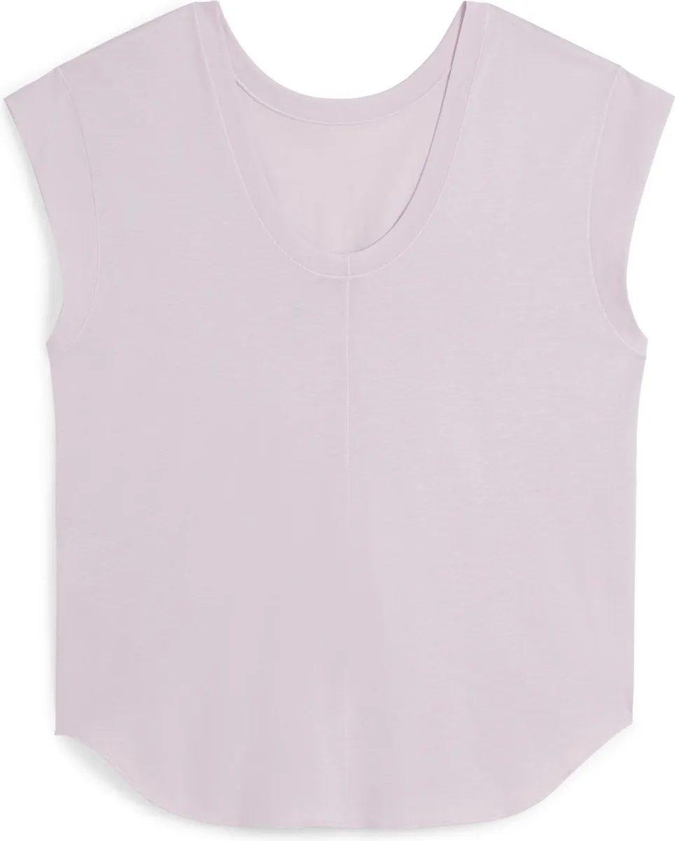 PUMA Studio Foundations Tee Dames Sportshirt - Grape Mist