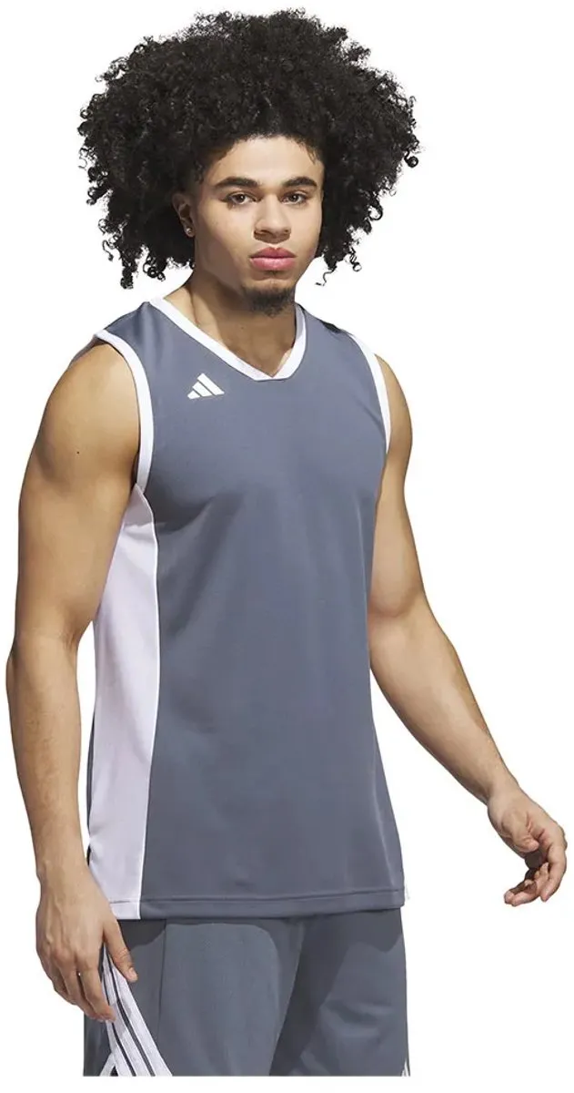 Adidas 3G Speed Reversible Basketbal T-shirt - Grijs M