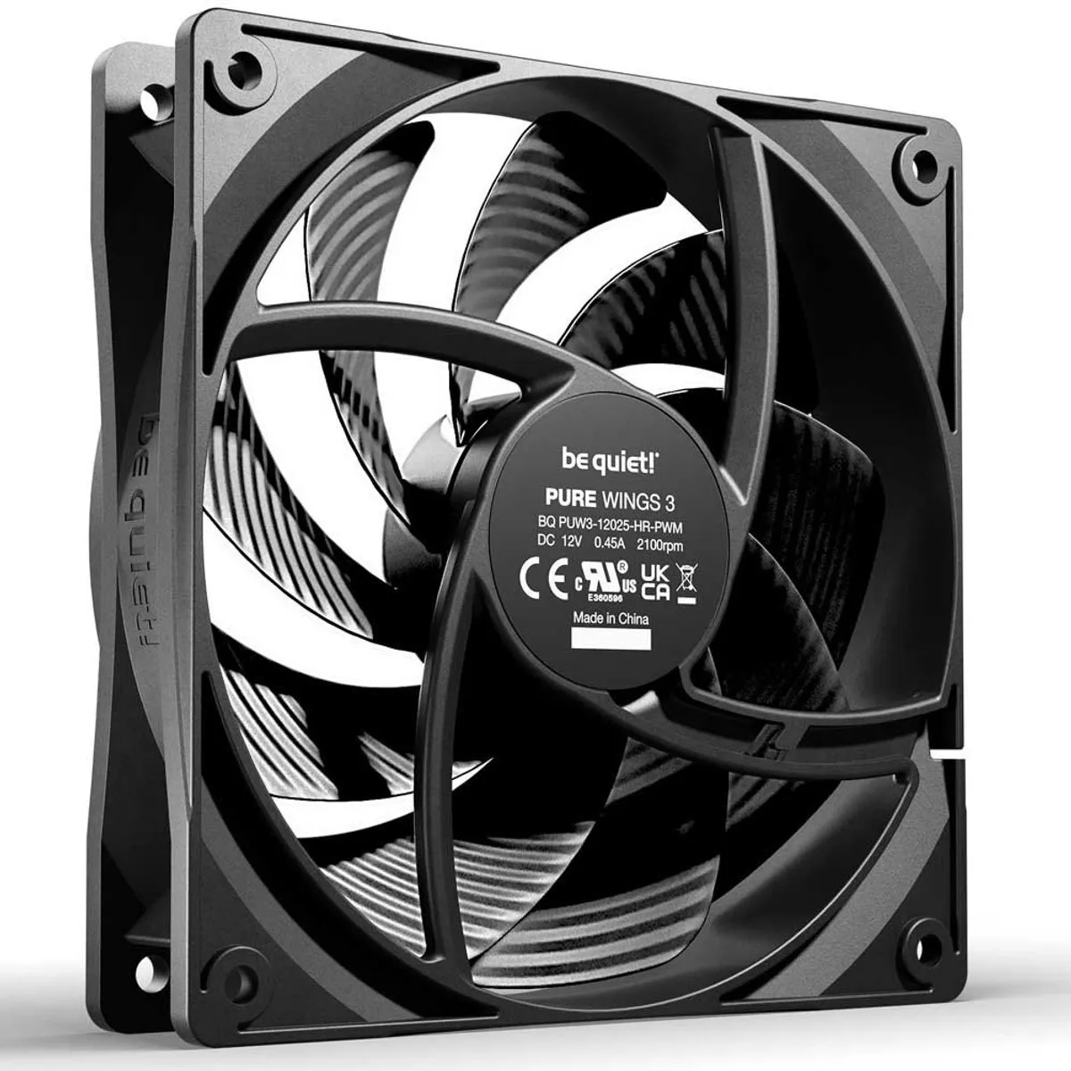 be quiet! Pure Wings 3 BL106 120mm Ventilator - Zwart
