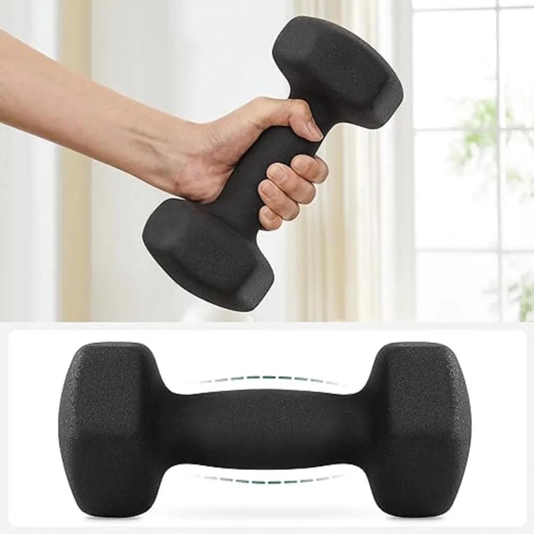 Songmics Dumbbellset 2 x 5 kg - Zwart