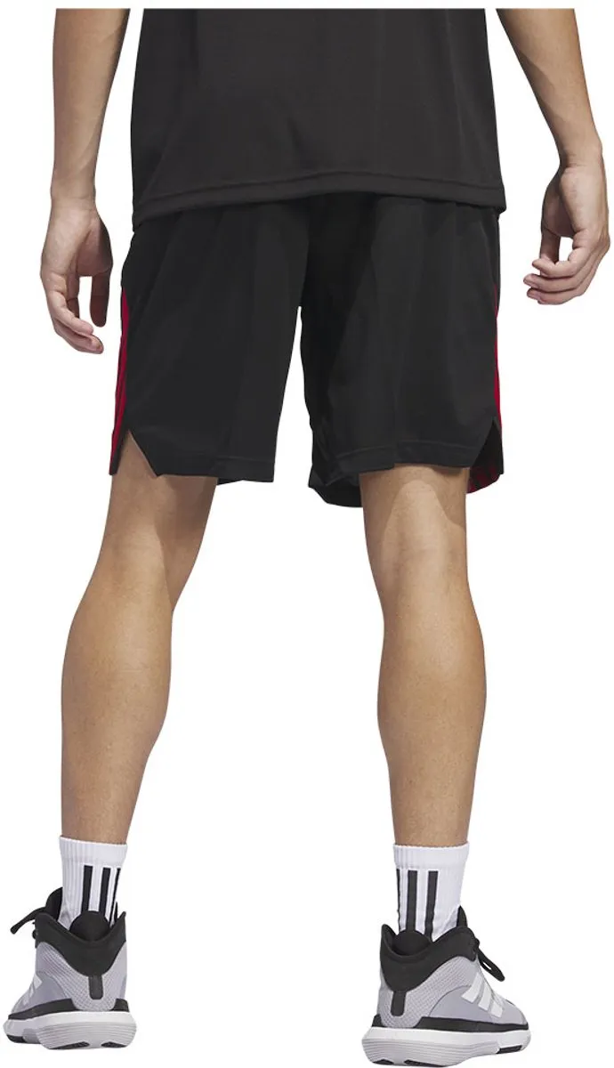 adidas Legends 3 Stripes Korte Broek - S - Zwart/Rood