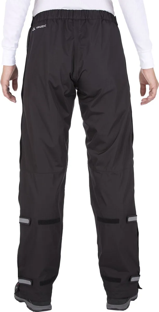 Vaude Fluid Regenbroek Dames - Maat 40 - Zwart - afbeelding 6 van 6