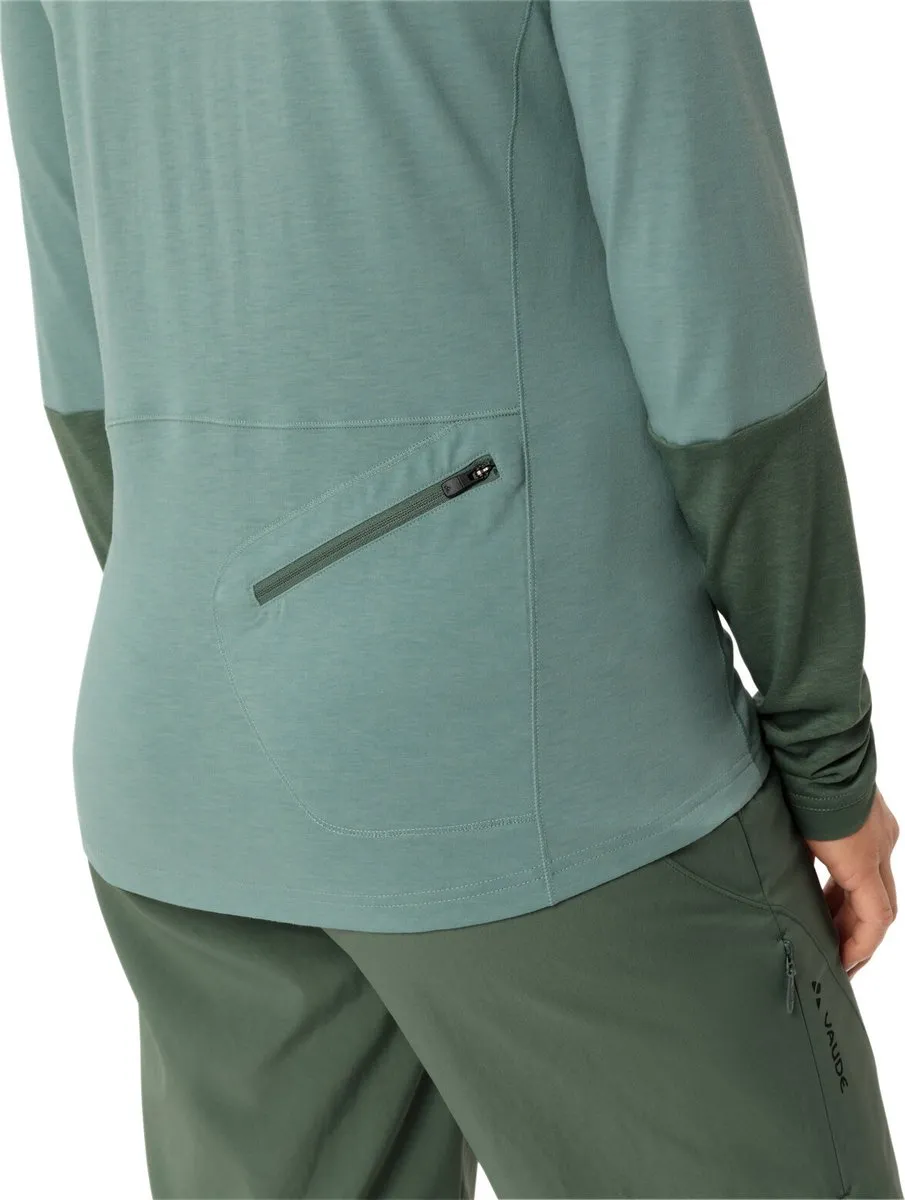 Vaude Women's Tremalzo LS Shirt - Dames Fietsshirt 36 - Dusty Fern