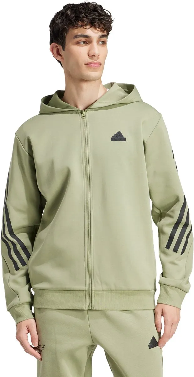 adidas Future Icons 3-Stripes Ritshoodie IY7688 - Groen