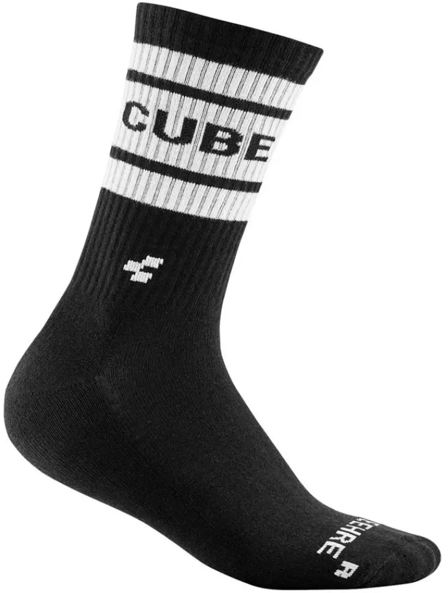 Cube After Race High Cut Fietssokken 36-39 - Zwart/Wit