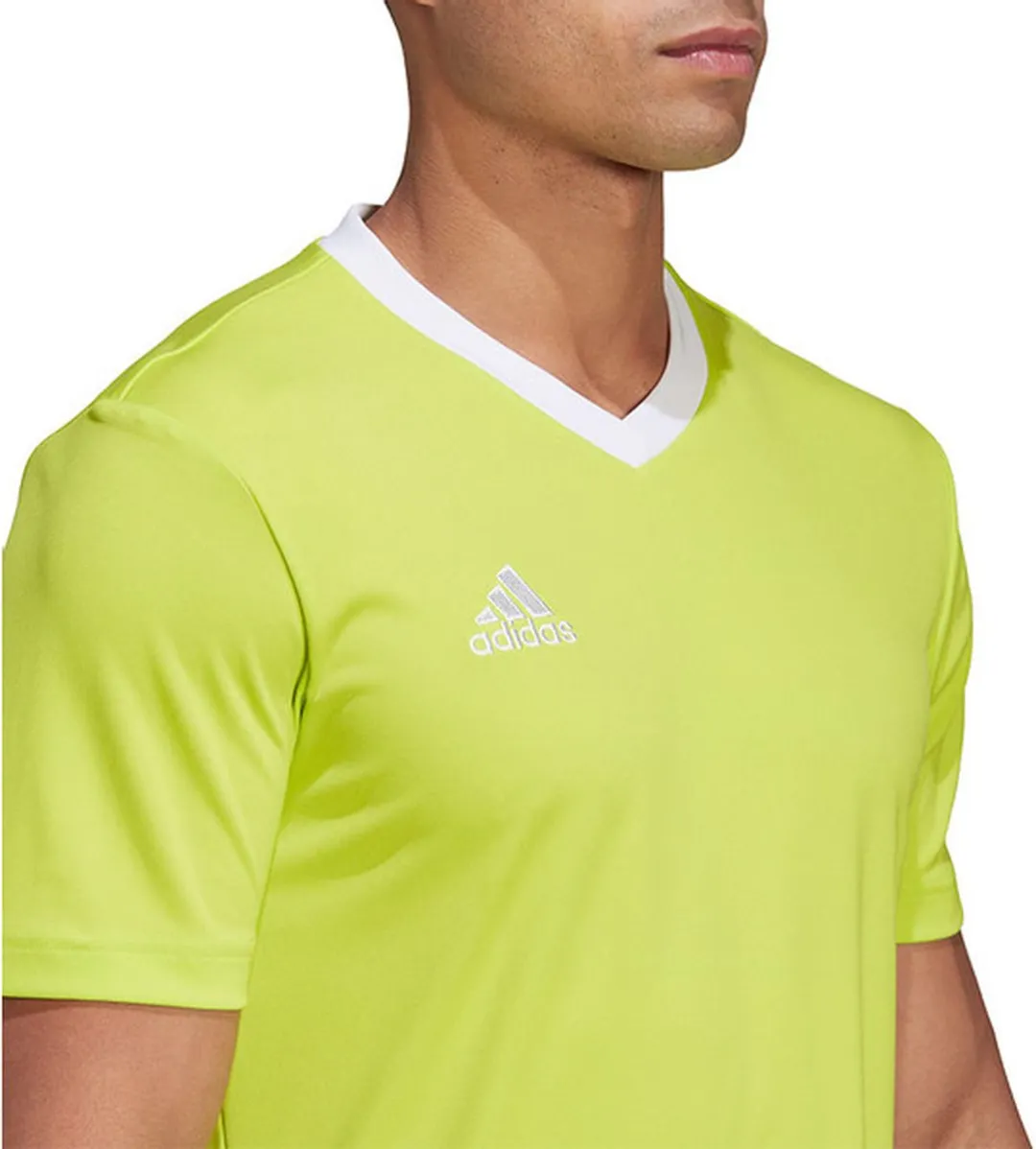 adidas Entrada 22 Shirt Heren - Fluogeel/Wit M