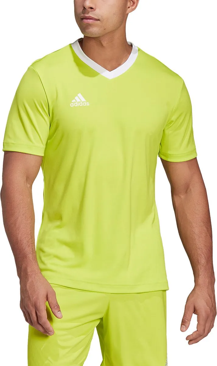 adidas Entrada 22 Shirt Heren - Fluogeel/Wit M