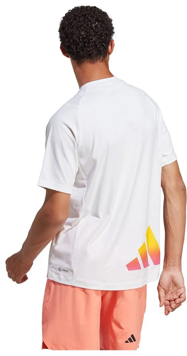 adidas Performance Train Icons 3 Bar Logo T-shirt IC5491 - Heren - Wit - S