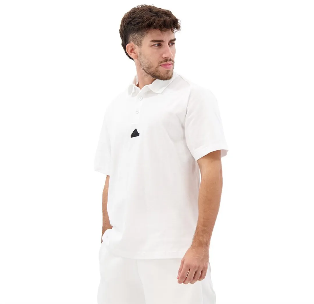 adidas Z.N.E. Premium Poloshirt IJ6136 - Heren M - Wit