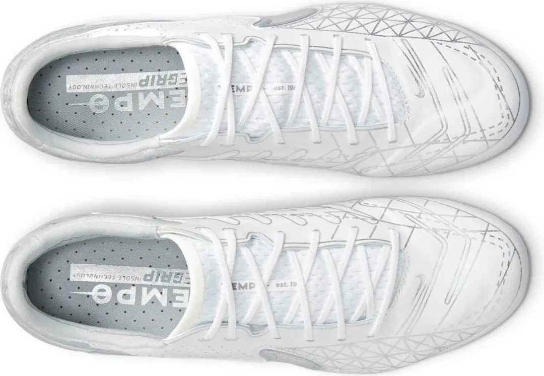 Nike Tiempo Legend 9 Elite FG - Maat 36 - Wit/Zilver