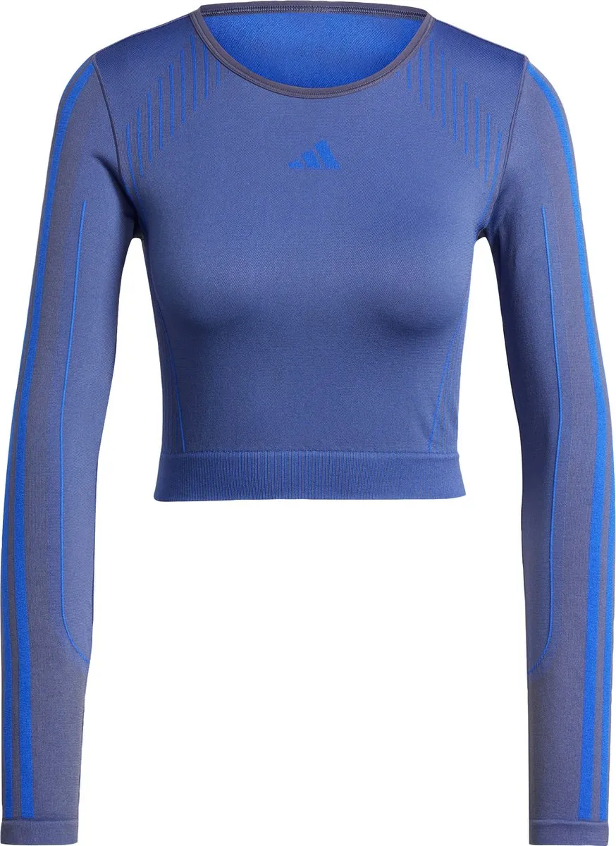 adidas Performance Knit Longsleeve IX6995 - Blauw - XS