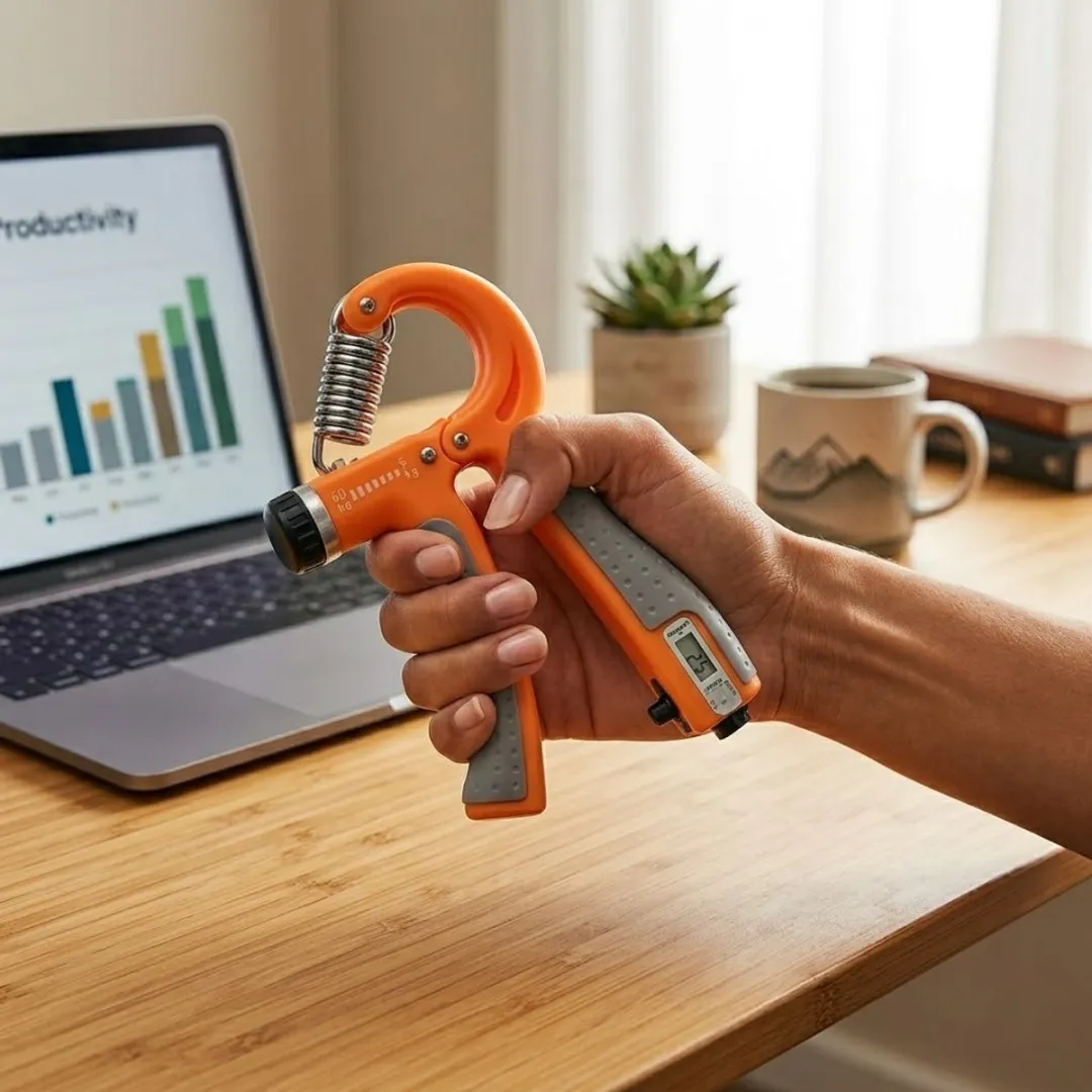 NUVEX Handtrainer met teller 5-60 kg - Oranje
