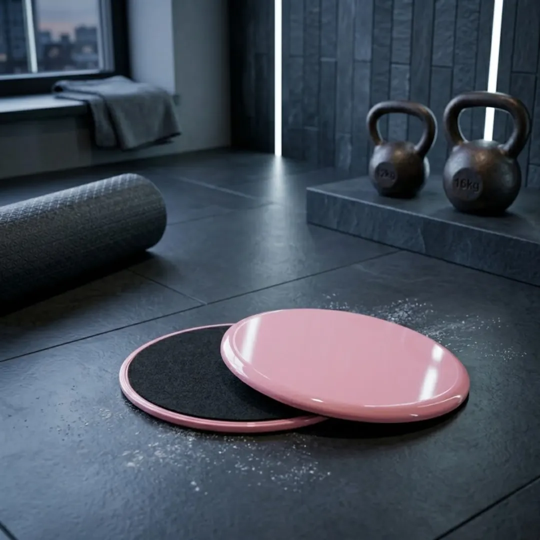 NUVEX Roze Fitness Glijschijven Set - 2 Stuks