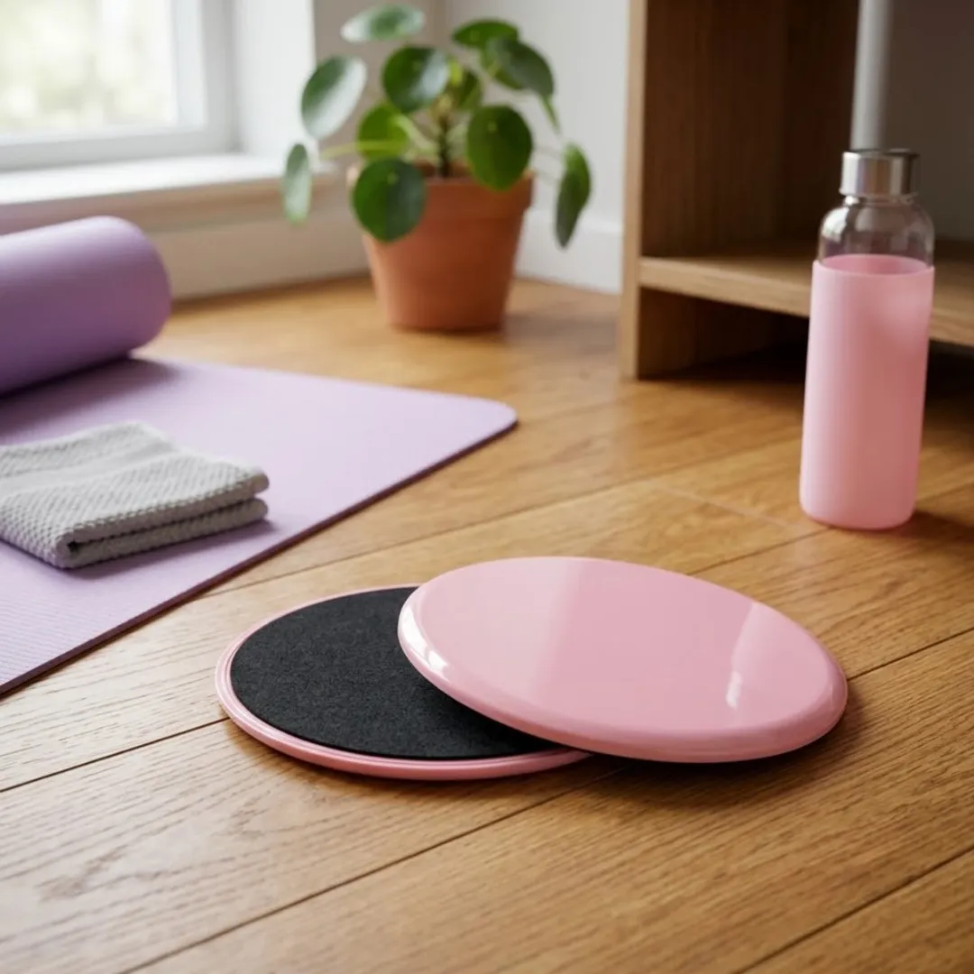 NUVEX Roze Fitness Glijschijven Set - 2 Stuks