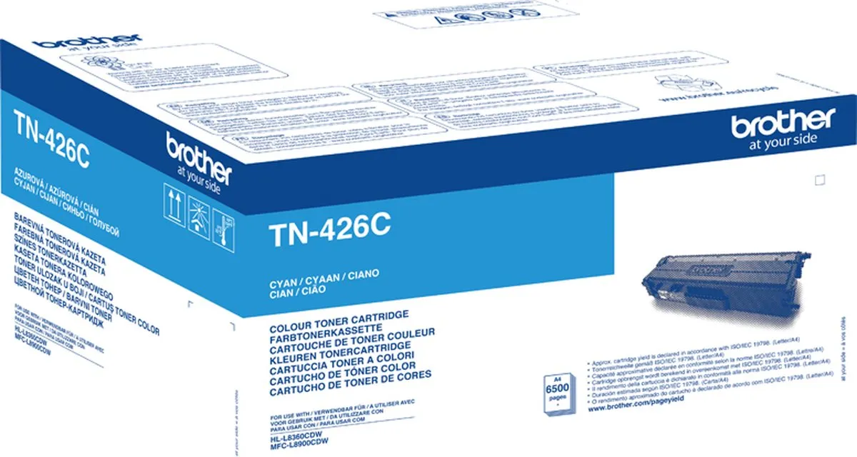 Brother TN-426C Cyan Tonercartridge - 6500 pagina's