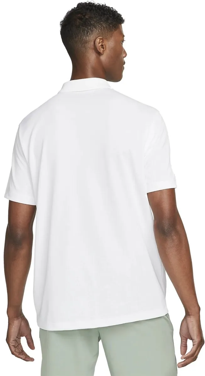 Nike Court Dri-FIT Polo Heren S - Wit/Zwart