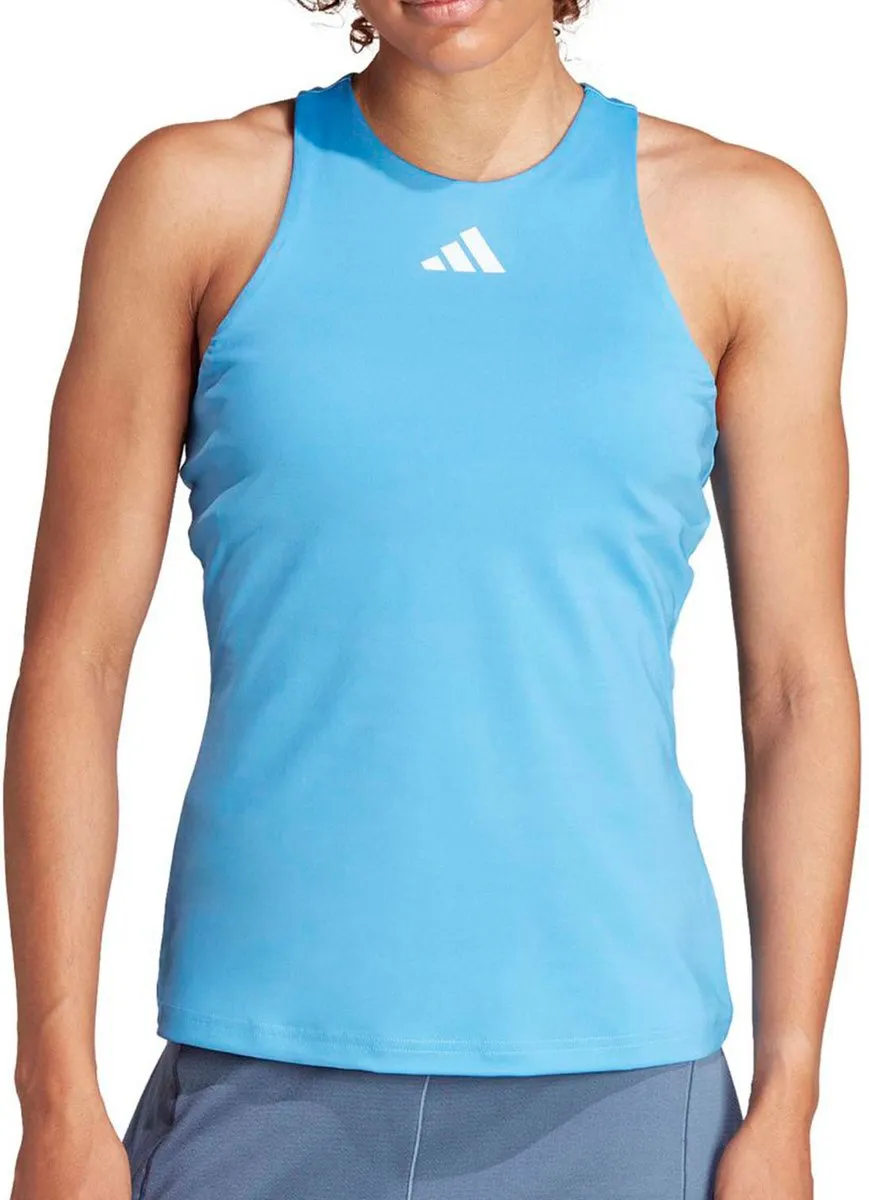 Adidas Y-tank Mouwloos T-shirt Blue Burst L