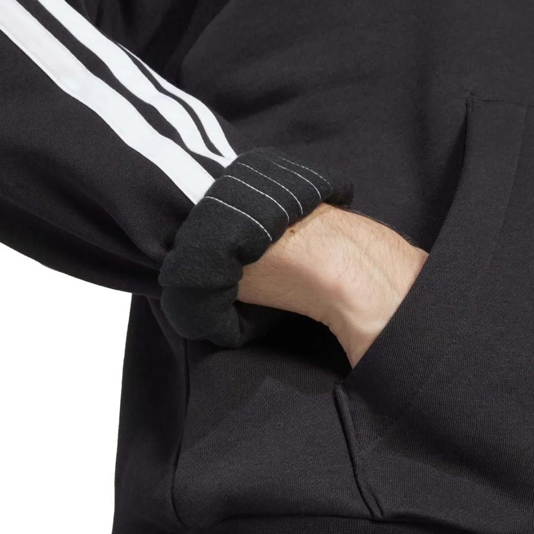 Adidas M 3S Heren Hoodie - Zwart/Wit - Maat M