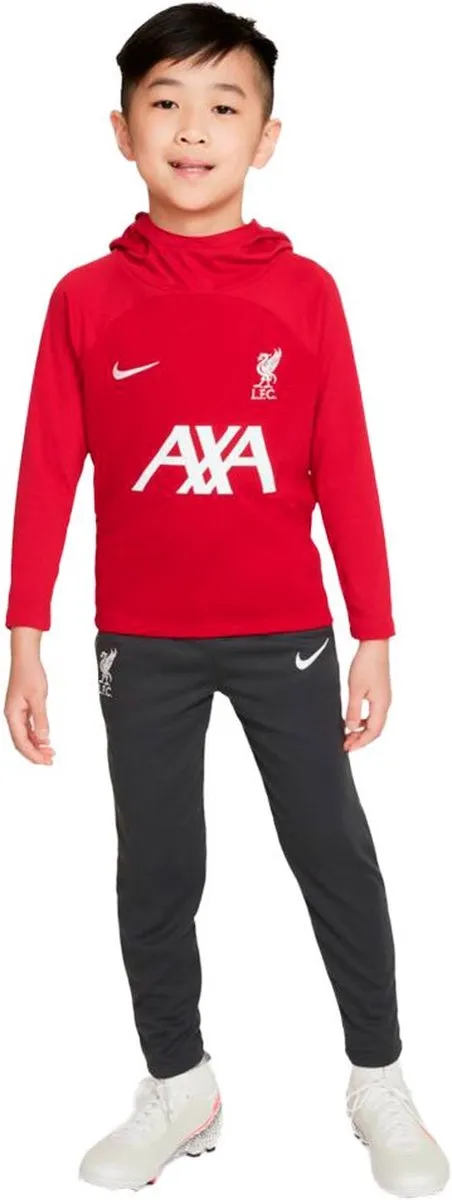 Nike Liverpool FC Dri-Fit Academy Pro 22/23 Hoodie - Gym Red/Wit - 4/5 jaar