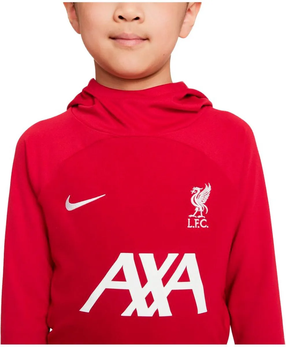 Nike Liverpool FC Dri-Fit Academy Pro 22/23 Hoodie - Gym Red/Wit - 4/5 jaar