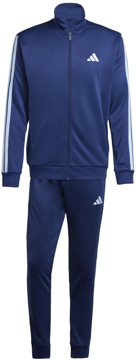 Adidas M 3S Ft Tt Ts Trainingspak - Blauw