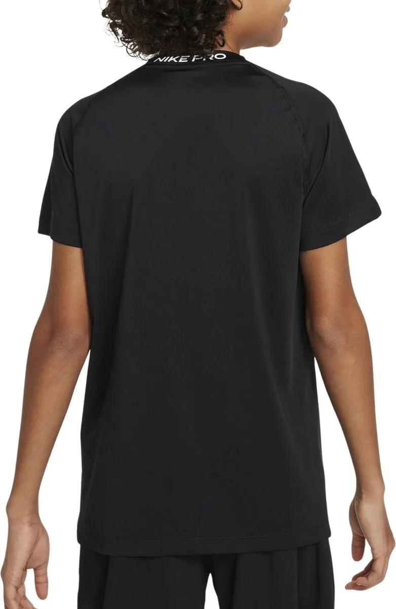 Nike Dri-FIT Shirt FJ6858-010 - Maat 152 - Zwart