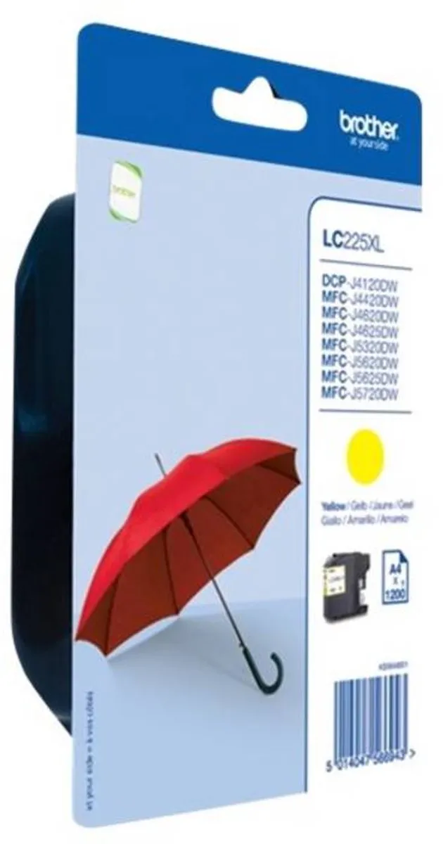 Brother LC-225XL Inktcartridge Geel - 1200 pagina's