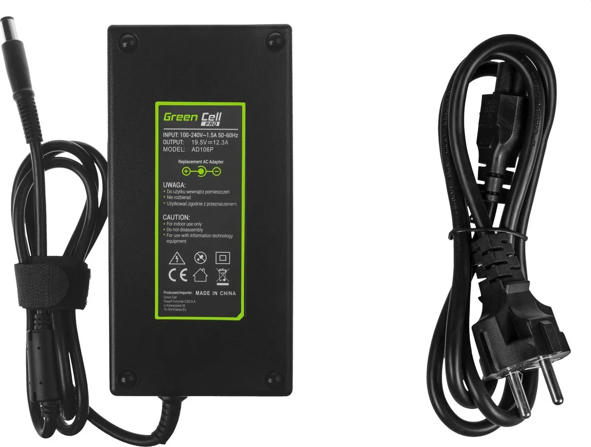 Dell PRO Oplader AD106P 240W - Zwart