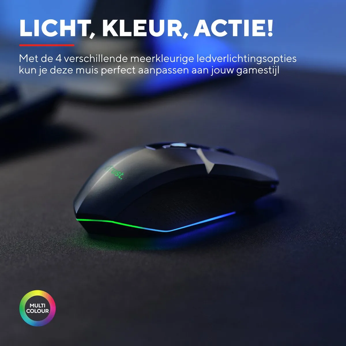 Trust GXT 110 Felox Draadloze Gaming Muis 4800DPI - Zwart