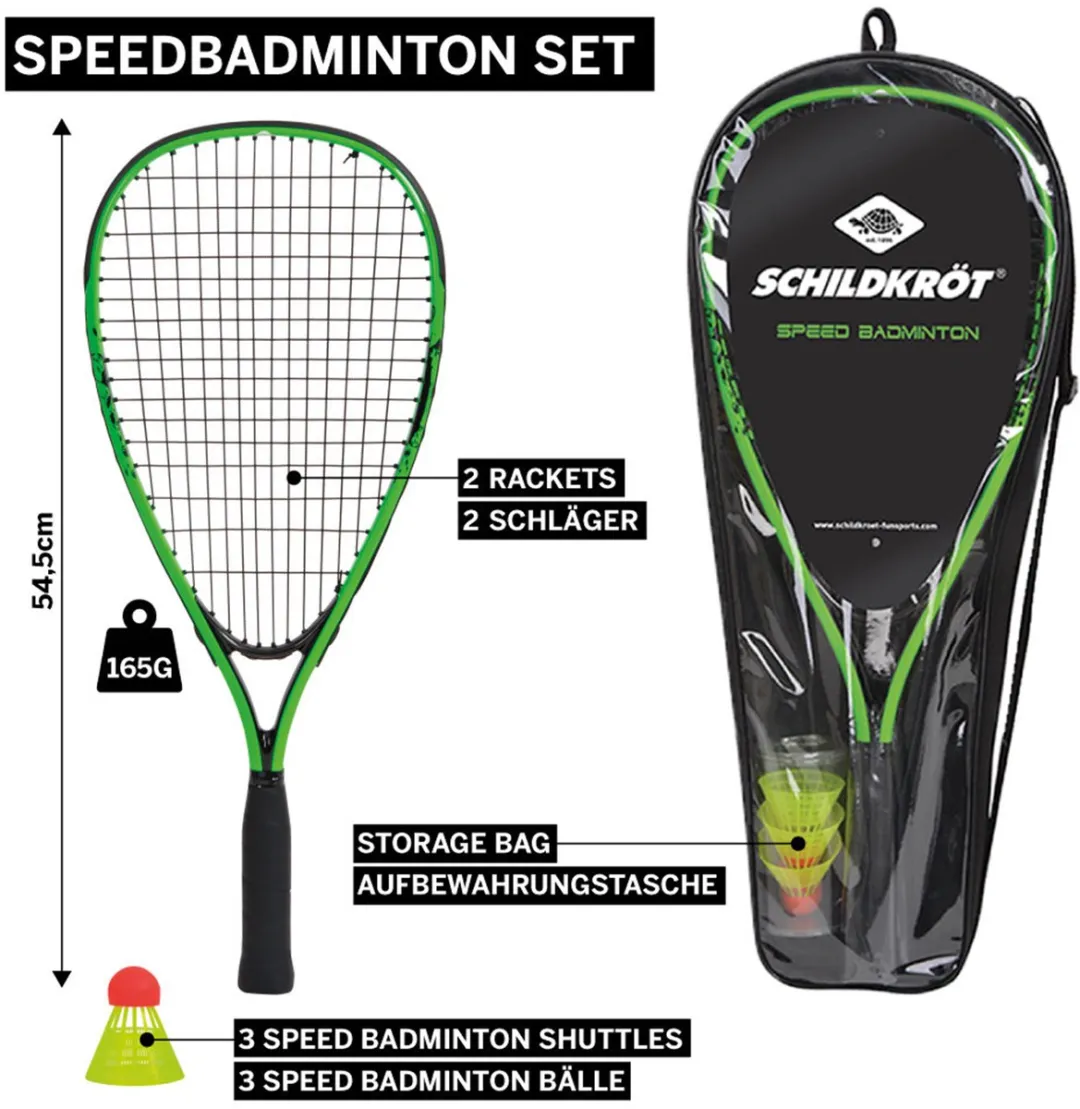 Schildkröt Speedbadminton Set - 6 Stuks Zwart