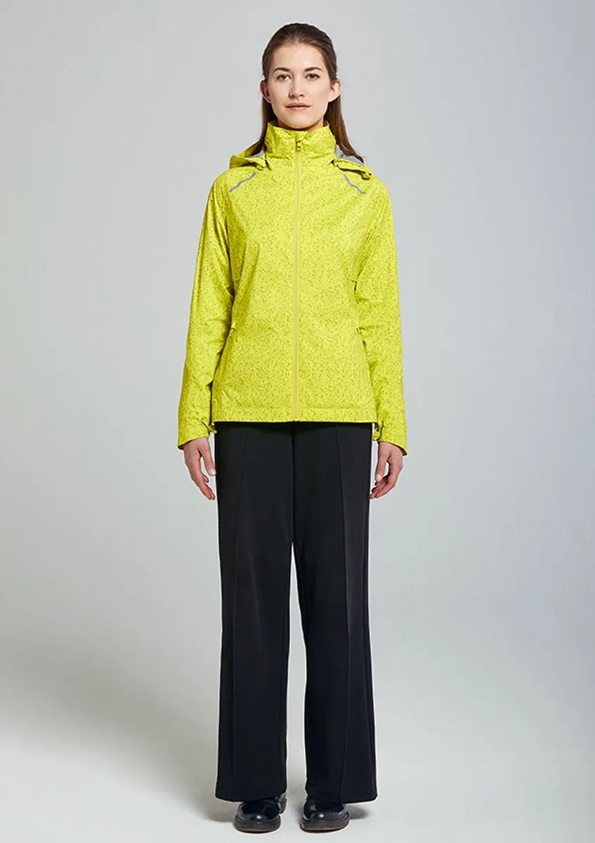Basil Skane HiVis Regenjas - Dames - Neongeel - Maat L