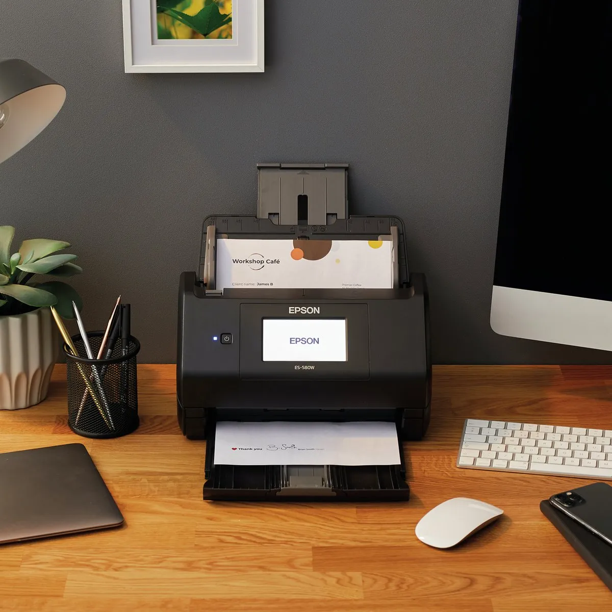 Epson WorkForce ES-580W A4 Duplexscanner - Zwart