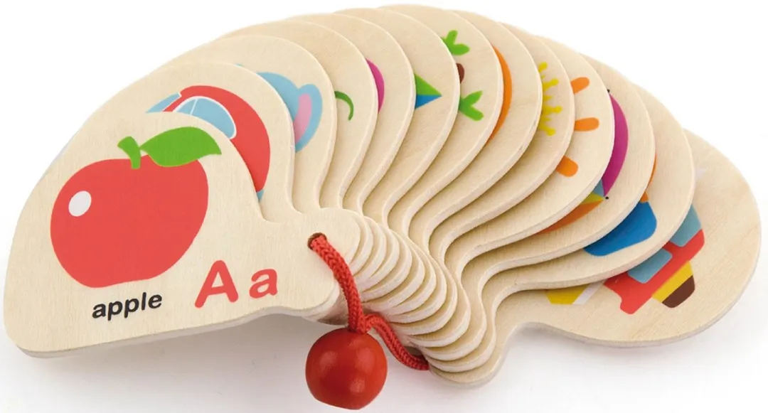 Viga Houten Montessori Alfabet & Engels Leerboek