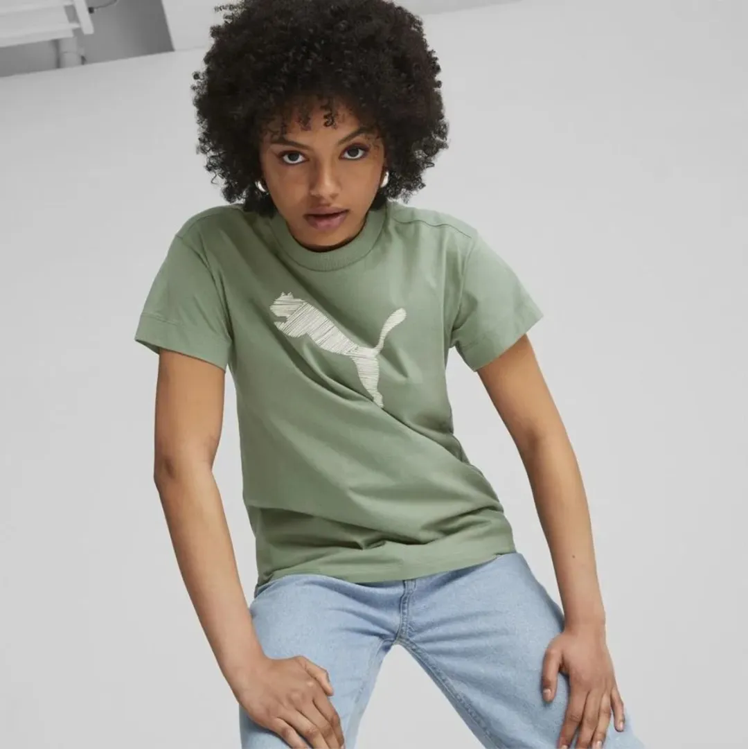Puma Wmns Her T-shirt - Eucalyptus Groen M