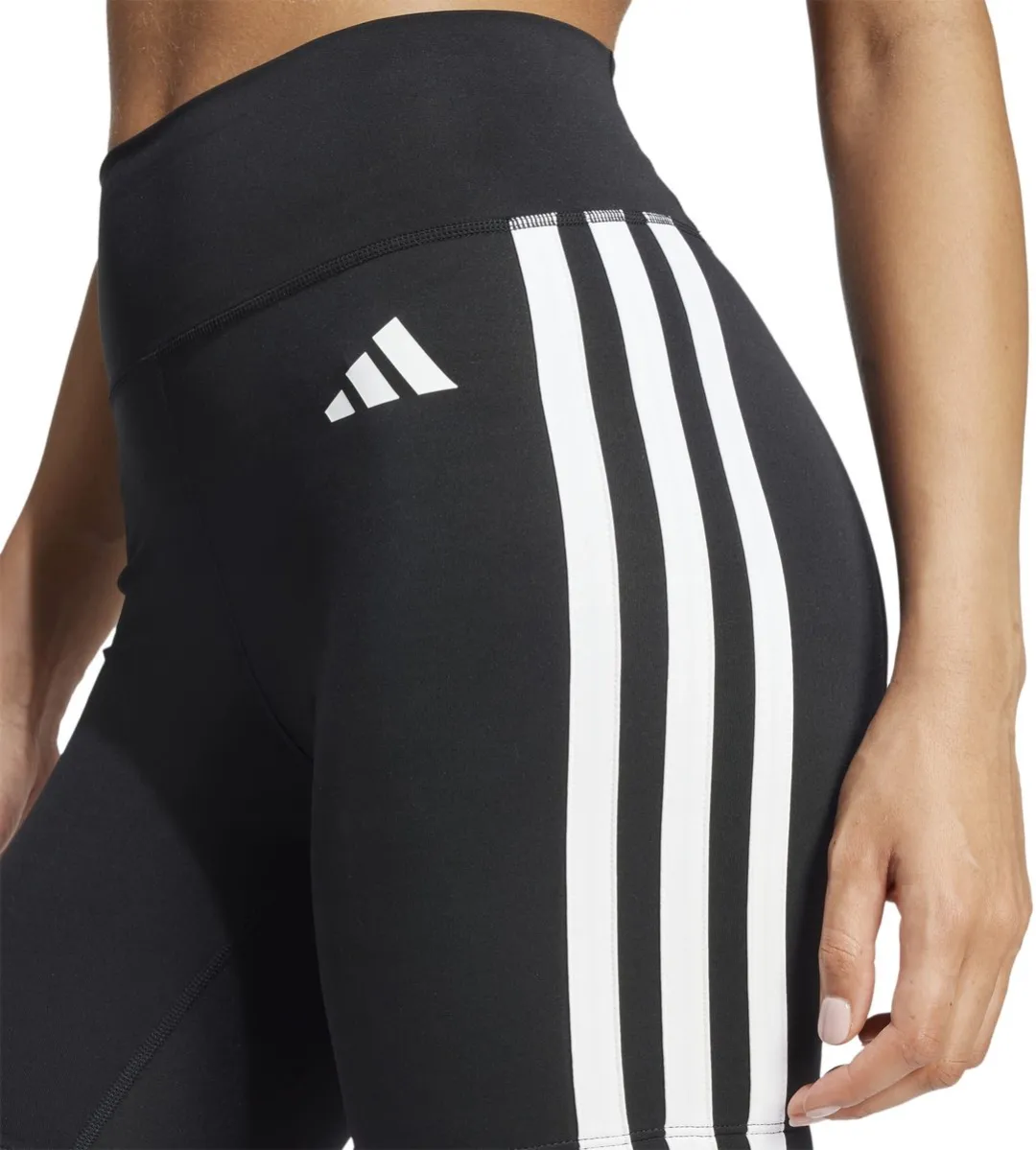 Adidas Essentials 3s Korte Trainingslegging S - Zwart/Wit