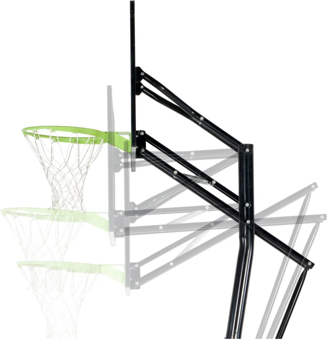 EXIT Galaxy Basketbalbord Groen/Zwart - Grondmontage