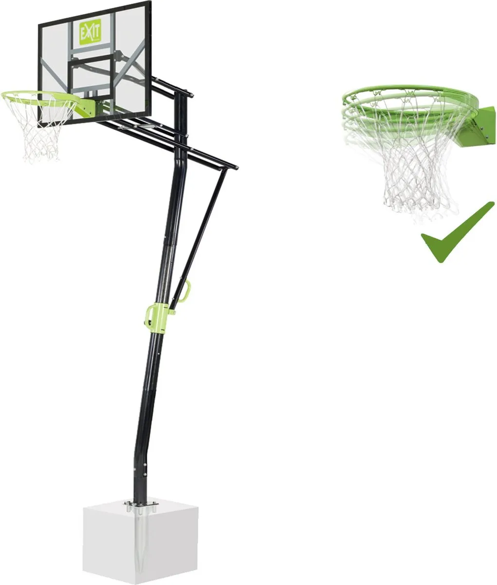 EXIT Galaxy Basketbalbord Groen/Zwart