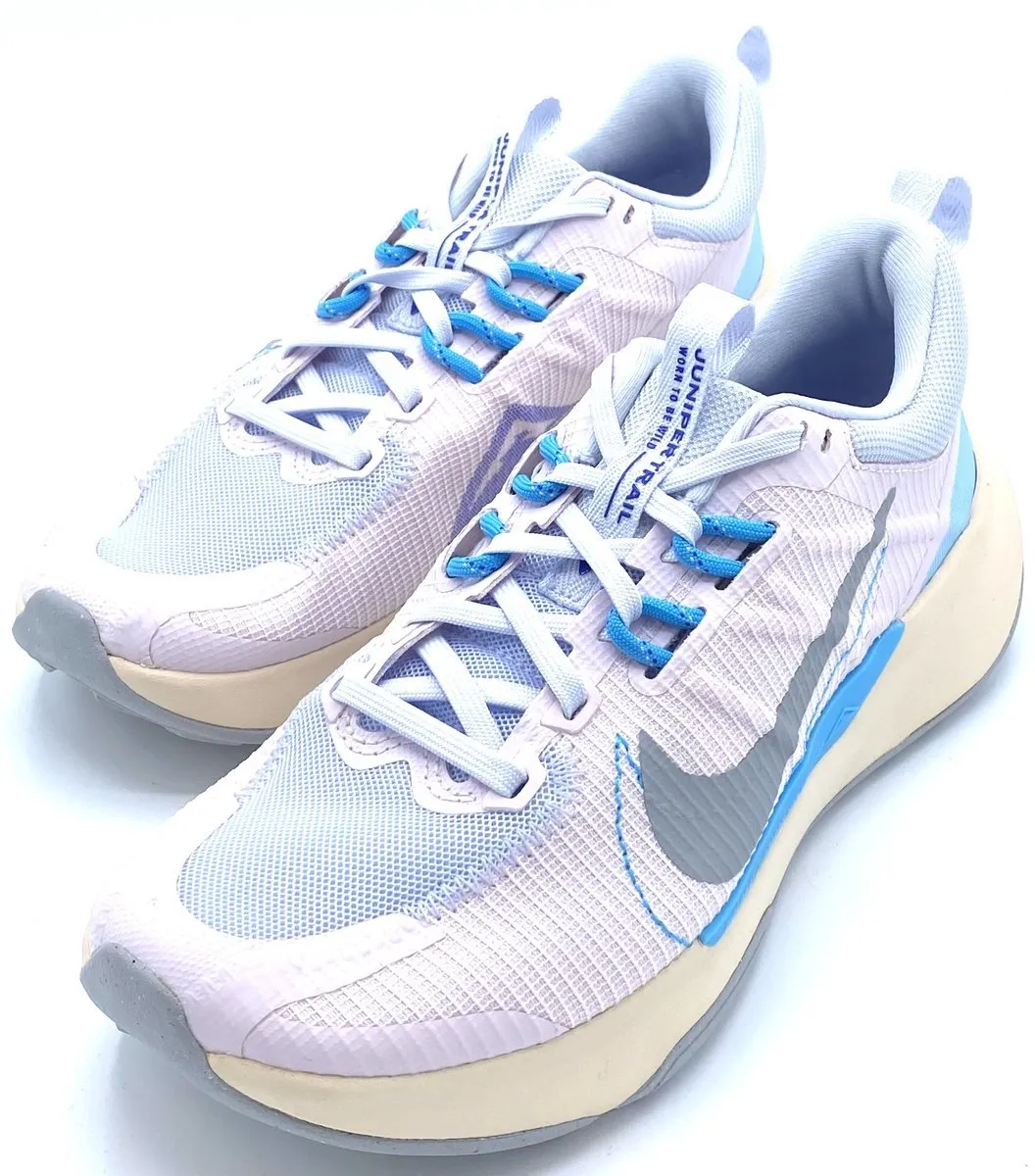 Nike Juniper Trail 2 Hardloopschoenen Dames - 36.5 - Blauw/Grijs/Lichtroze
