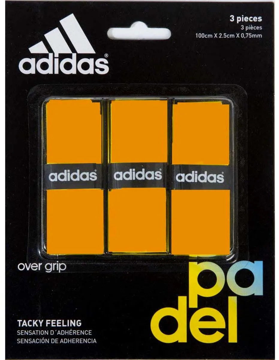adidas Padel Overgrip Set - 3 Stuks Oranje