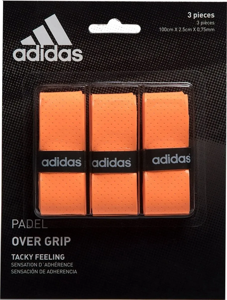 adidas Padel Overgrip Set - 3 Stuks Oranje